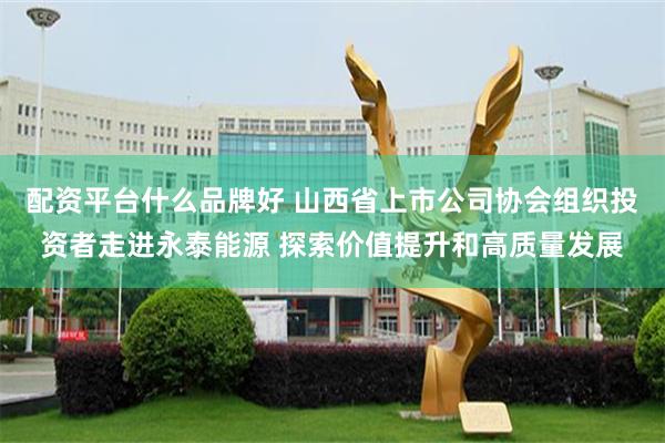 配资平台什么品牌好 山西省上市公司协会组织投资者走进永泰能源 探索价值提升和高质量发展