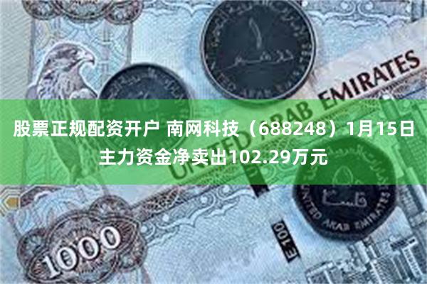 股票正规配资开户 南网科技（688248）1月15日主力资金净卖出102.29万元