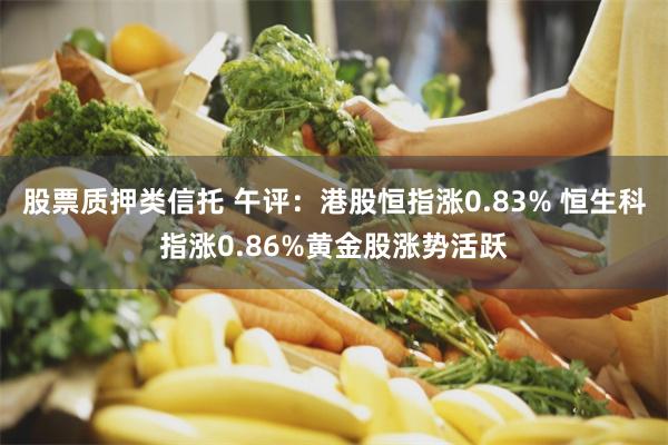 股票质押类信托 午评：港股恒指涨0.83% 恒生科指涨0.86%黄金股涨势活跃