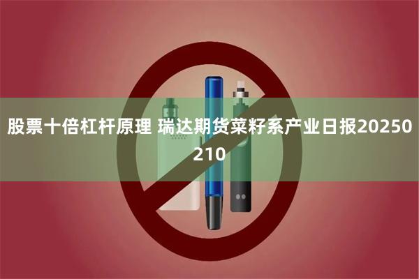 股票十倍杠杆原理 瑞达期货菜籽系产业日报20250210